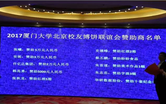 “博餅”是閩南地區(qū)有的傳統(tǒng)形式歡慶，此次活動(dòng)以這種形式向母校致以美優(yōu)的祝福，也寄托著各地廈人永久母校情和青春回憶的活動(dòng)。